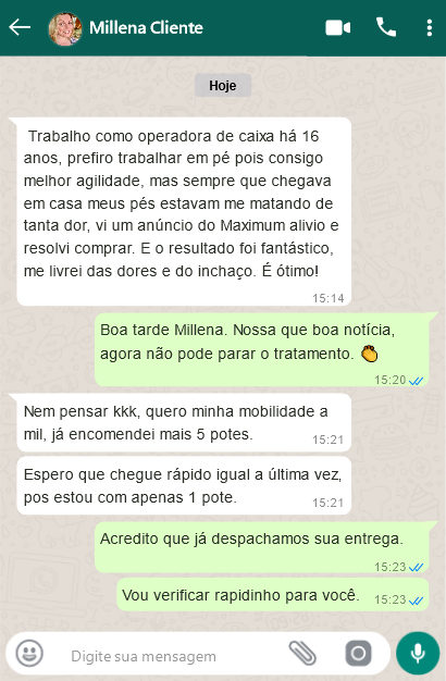 Depoimento Cliente Artrozen 3